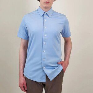 Projek Raw Light Blue Knit Short Sleeve Shirt